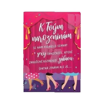 Blahopřání s textem K narozeninám WOO HOO Hrací, Albi