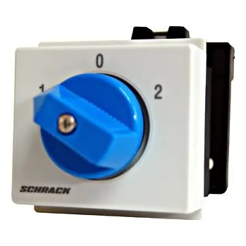 Schrack Přepínač 1pol 1-0-2 na din lištu /IN086120/