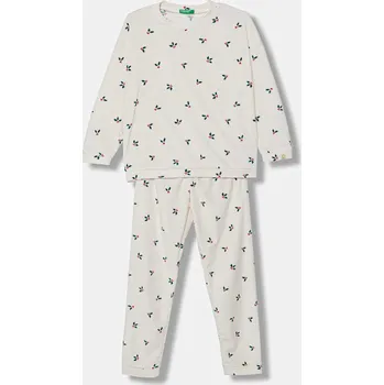 Chlapecké pyžamo Dětské pyžamo United Colors of Benetton 2-pack 312W0P09R.G.Seasonal béžová 80X, vel. 100
