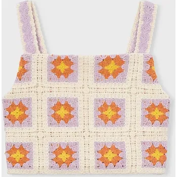 Dívčí oblečení Dětský top Mayoral 3029.6J.Mini.PPY2 béžová 01X, vel. 140