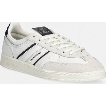 Dámské tenisky Kožené tenisky Tommy Jeans THE GREENWICH EDGE MIX EM0EM01672 bílá 00X, EUR 41