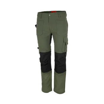 Pracovní oblečení Pracovní kalhoty EREBOS WP - zeleno/černé: Zelená/Černá 48