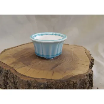 Květináč Yixing keramická miska 9,5x9,5x5,5cm Barva: Celadon