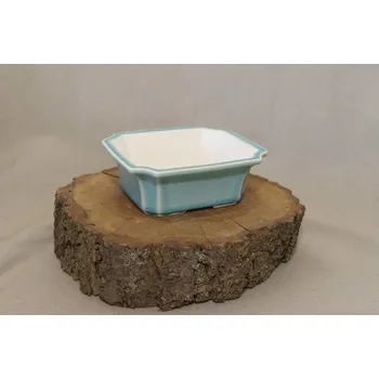 Květináč Yixing keramická miska 15x13,4x5,8cm Barva: Zelená