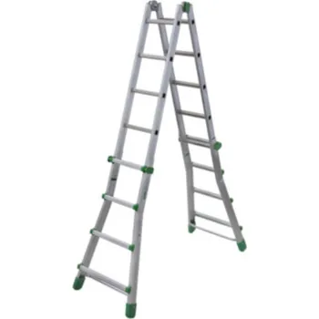 Žebřík Facal Hliníkový čtyřdílný teleskopický žebřík 4,5m - profi