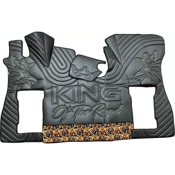 Ochranný autopotah Podlaha SCANIA NTG S (odpružená/pevná)-kotr dánská plyš žlutá, žluté prošívání