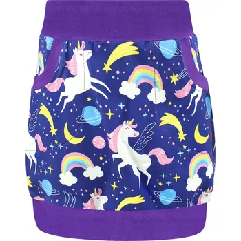 Dívčí oblečení V-Mart, Dívčí sukně Jednorožci na fialové (s gumou v pase) 86/92
