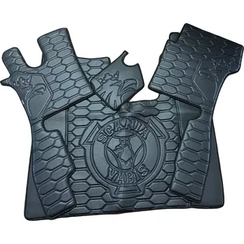 Ochranný autopotah Podlaha SCANIA NTG R (odpružená/pevná) - černá, modré prošívání