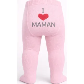 Punčocháče I Love Maman pink 80/86