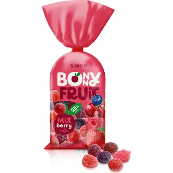 Bonbon ROSHEN Bonny-Fruit Berry Mix želé bonbony 200 g