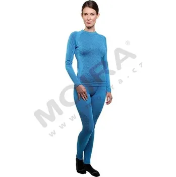 Dámské funkční triko MOIRA s dlouhým rukávem X-COMPACT, azur-vločka S - M
