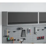 vidaXL Sada pracovní skříně s úložištěm 10 pcs Černá [3321492]