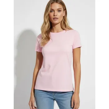 Oblečení a móda Sinsay - Bavlněné tričko Basic - růžová - 244HB-31X - 244HB-31X-M