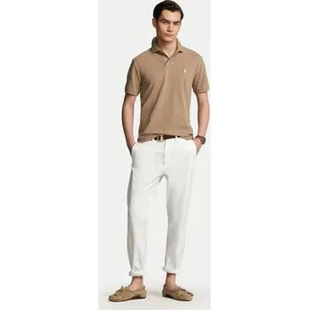 Pánská košile Polo Ralph Lauren Polokošile 710680784298 Hnědá Custom Slim Fit XXL