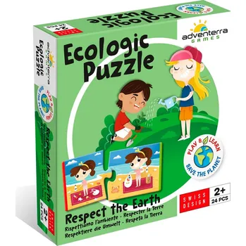 Puzzle Adventerra Games Vzdělávací ekologické puzzle Respektuj zemi