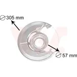 VAN WEZEL Ochranný plech proti rozstřikování, brzdový kotouč 3010371