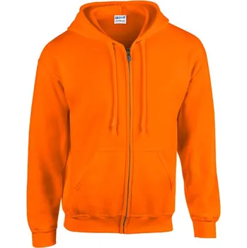Pánská mikina Gildan Dospělá mikina Heavy Blend™ s kapucí na zip Barva: Safety Orange, Velikost: L G_G18600