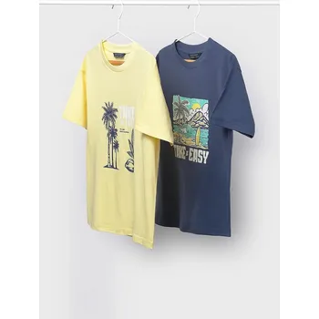 Dětské bavlněné tričko Mayoral 2-pack 6040.7G.Junior.PPY2 žlutá 10X, vel. 166