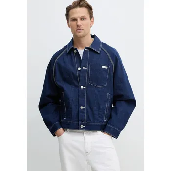 Pánská bunda Džínová bunda Calvin Klein Jeans LV04RE734G modrá 95J, vel. M