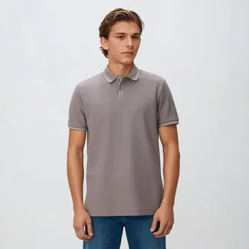 Pánská móda Reserved - MEN`S POLO - béžová - 033HM-08X - 033HM-08X-S