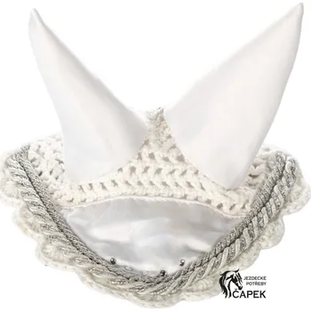 Žertovný předmět Náušníky HKM -HOBBY HORSING COMPETITION- (HRAČKA) - Bílá/Stříbrná