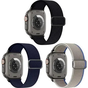 Příslušenství k chytrým hodinkám LontL 3dílný nylonový řemínek kompatibilní s Apple Watch 44 mm 45 mm 46 mm 49 mm 38 mm 40 mm 41 mm