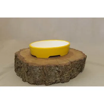 Květináč Yixing keramická miska 15x10x3,5cm Barva: Celadon