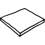 Dlažba Ardoise - bílá - čtvercový díl 500x500x25mm, 1m2 vp-991B0118