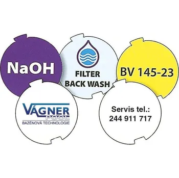 Ventil VÁGNER POOL Nálepky pod průhledné víčko Easyfit d 32 mm, 50 kusů vp-051LSE232