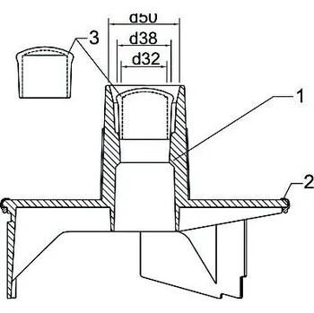 Kontrolní kotouč podlahového sání pro skimmer VS30 bvz-306150