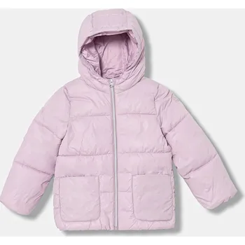 Dětská bunda United Colors of Benetton 2NQRGN03V.P.seasonal fialová 04X, vel. 116