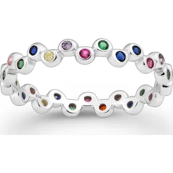 Prsten Stříbrný prsten KAI RAINBOW 57