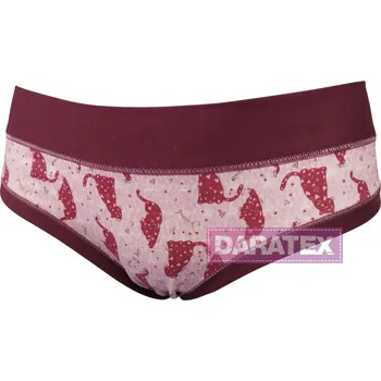 Kalhotky LOVELYGIRL dámské kalhotky D6833 vínová