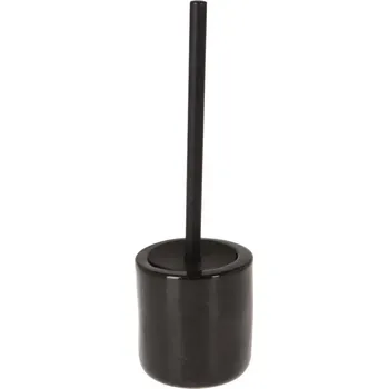 Bathroom Solutions Keramická WC štětka, Ø 11,5 cm, černá