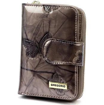 Módní doplněk Luxusní dámská kožená peněženka Gregorio Santina, šedá