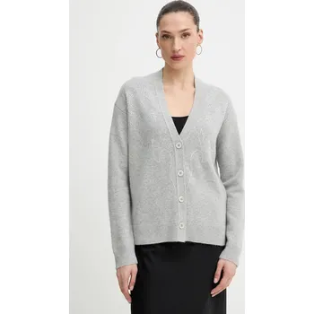 Dámský svetr Kašmírový kardigan ZADIG&VOLTAIRE KWCA01646 šedá 90X, vel. S