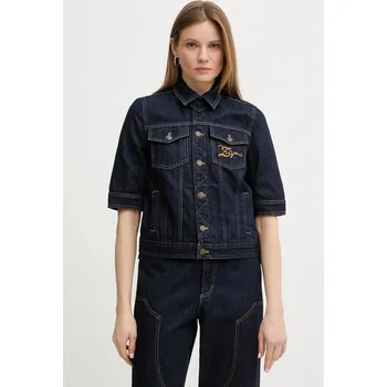 Pánská větrovka Džínová bunda ZADIG&VOLTAIRE WWOW01717 námořnická modř 59J, vel. M