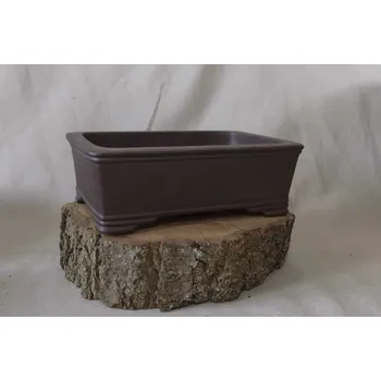 Květináč Yixing keramická miska 24x17x8cm Barva: Hnědá