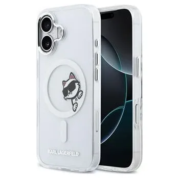 Karl Lagerfeld IML Choupette Peekaboo MagSafe Zadní Kryt pro iPhone 17 Transparent