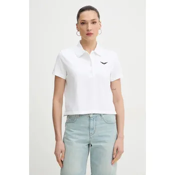 Pánské tričko Bavlněné polo tričko ZADIG&VOLTAIRE JWTS02792 bílá 00X, vel. M