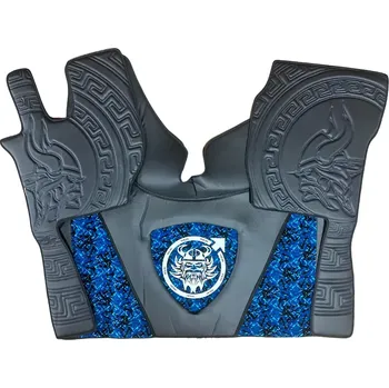 Ochranný autopotah Podlaha Volvo FH4/FH5- černá, modrá dánská plyš, logo viking