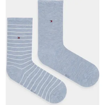 Pánské ponožky Ponožky Tommy Hilfiger 2-pack 100001494 modrá 55M, vel. 39/42