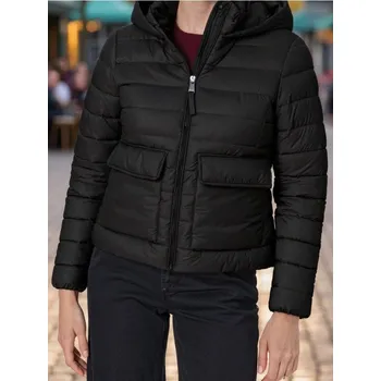 Dámský kabát Sinsay - Prošívaná bunda s izolací - černá - 566FH-99X - 566FH-99X-S