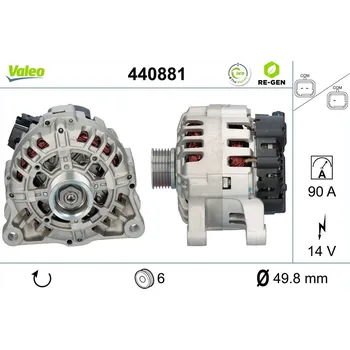 Alternátor Generátor VALEO 440881