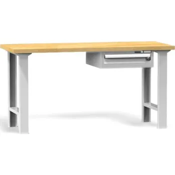 Dílenský stůl Pracovní stůl se zásuvkou s výškově nastavitelnýma nohama, 1500 mm #29 HARDWORK D KK