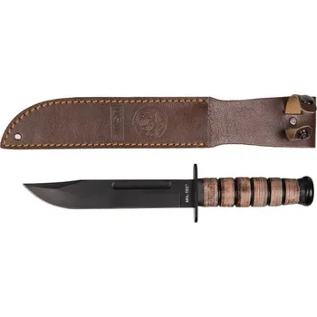 lovecký nůž Dýka KA-BAR a kožená pochva USMC