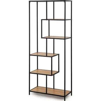 police Regál ZELCAN 1, přírodní/kov + vyzvednutí ZDARMA