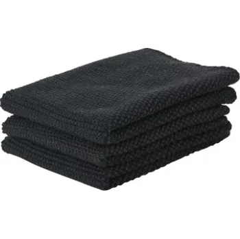 Utěrka Sada kuchyňských utěrek 3 ks, černá - Zone Denmark