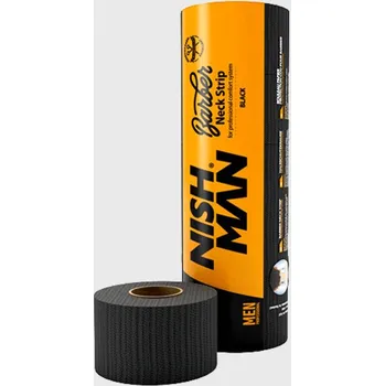 Nish Man Neck Strip Black barber krepové límce na krk černé 500 ks