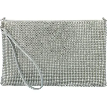 Kabelka Elegantní psaníčko MOON Gella, stříbrná